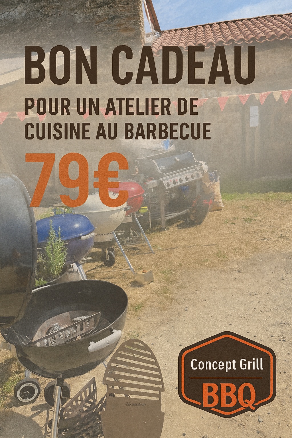 🎁 Bon Cadeau Atelier Barbecue - Valeur 79€ 🎁